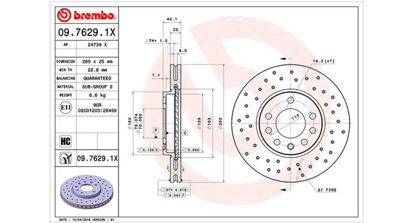 MAGNETI MARELLI Jarrulevy 360406038802